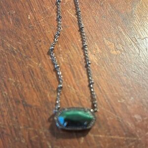Kendra Scott Elegant Green Stone Necklace